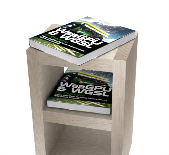 Additional view of WebGPU and WGSL by Example: Fractals, Image Effects, Ray-Tracing, Procedural Geometry, 2D/3D, Particles, Simulations